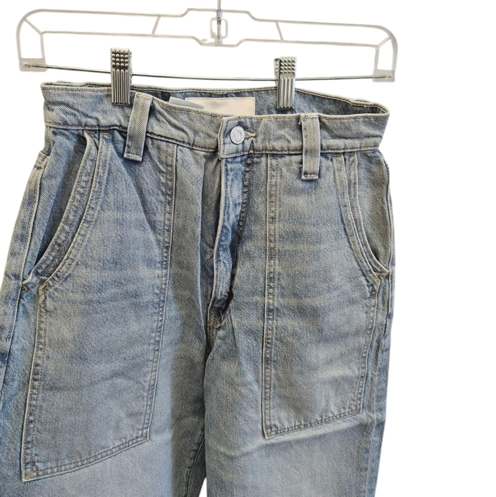 MOTHER The Quartet Breaker Skimp High Waist Straight Leg Denim Jeans NEW - Picture 2 of 9